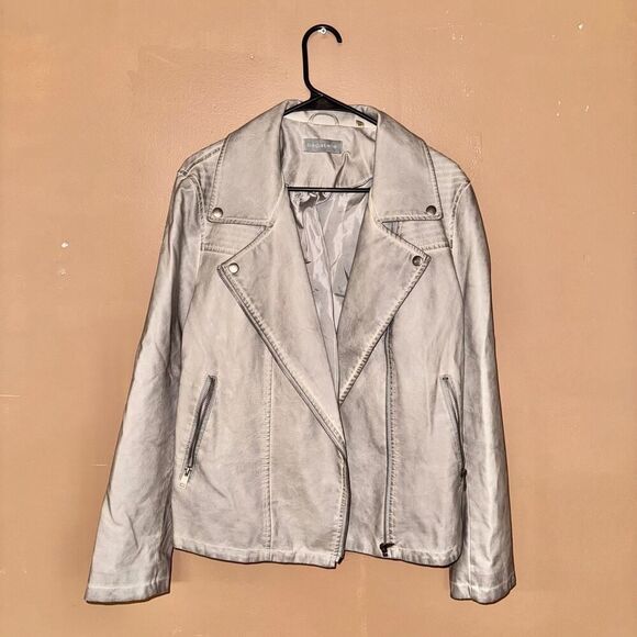 Bagatelle Women's Tan Faux Leather Motorcycle Jacket - XL - Picture 3 of 8